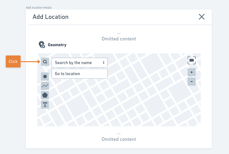 Geospatial metadata previewer - Searching options to find a place