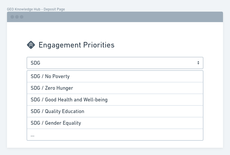 GEO Priorities - Deposit 2